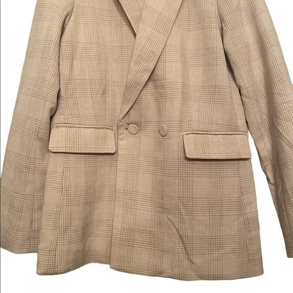 House of Harlow Tan Plaid Blazer - Picture 3 of 15
